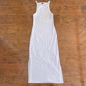 Old Navy Light Pink Ribbed Halter Maxi Summer Dress